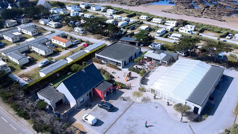 vu aerienne camping loire atlantique a la turballe bord de mer 10