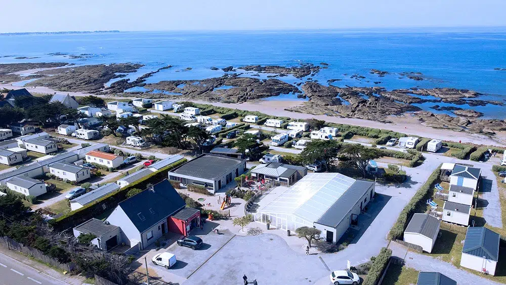 vu aerienne camping loire atlantique a la turballe bord de mer 13
